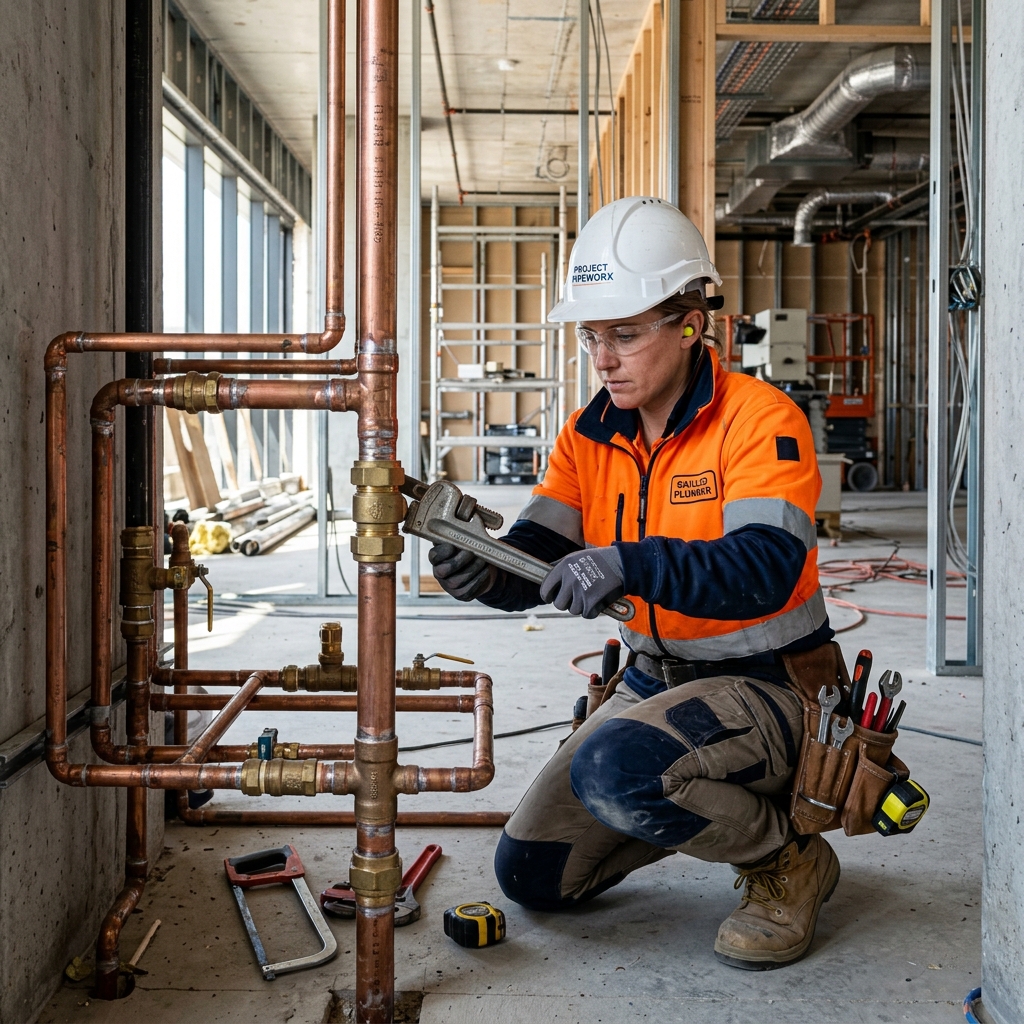 Plumber Working
